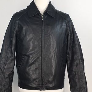 Wilsons LW Black Leather Jacket M Mens